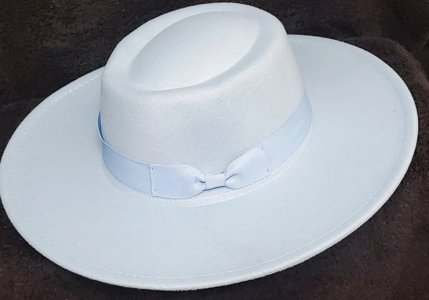 LIGHT BLUE FEDORA HAT
