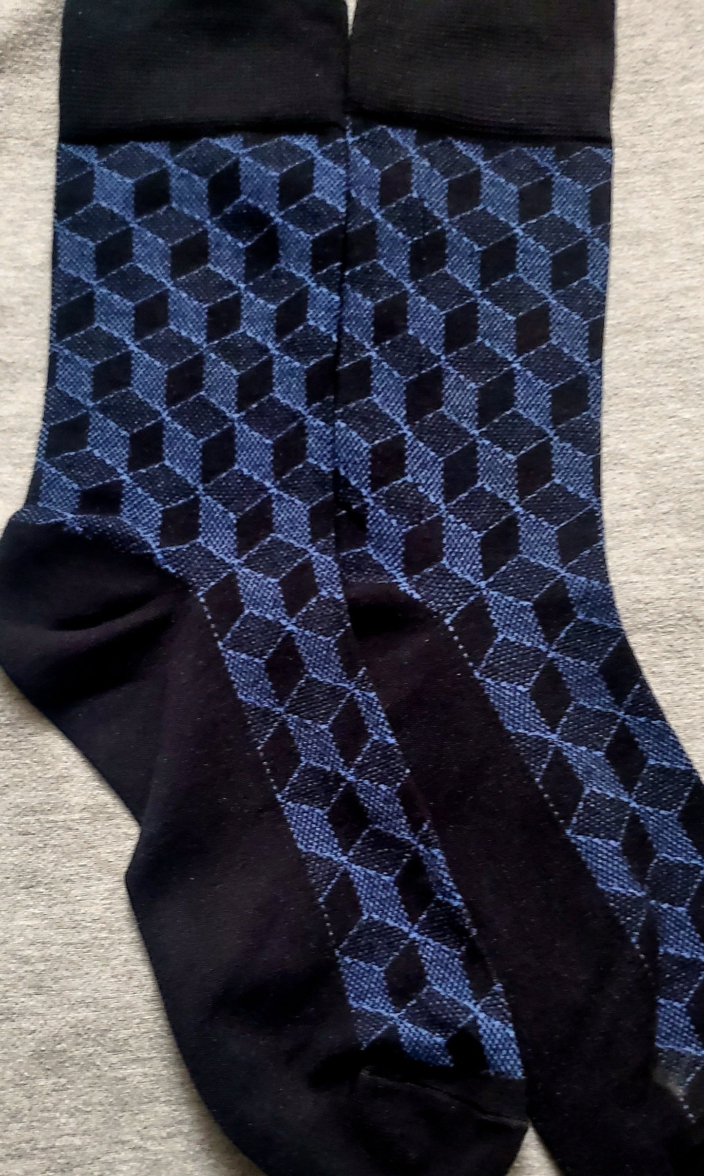 BLACK AND BLUE SOCKS