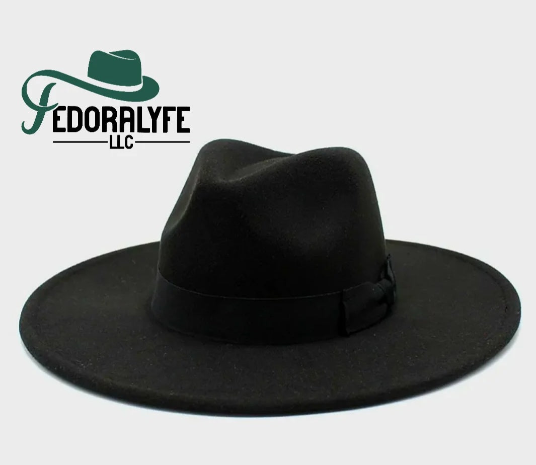 BLACK FEDORA HAT
