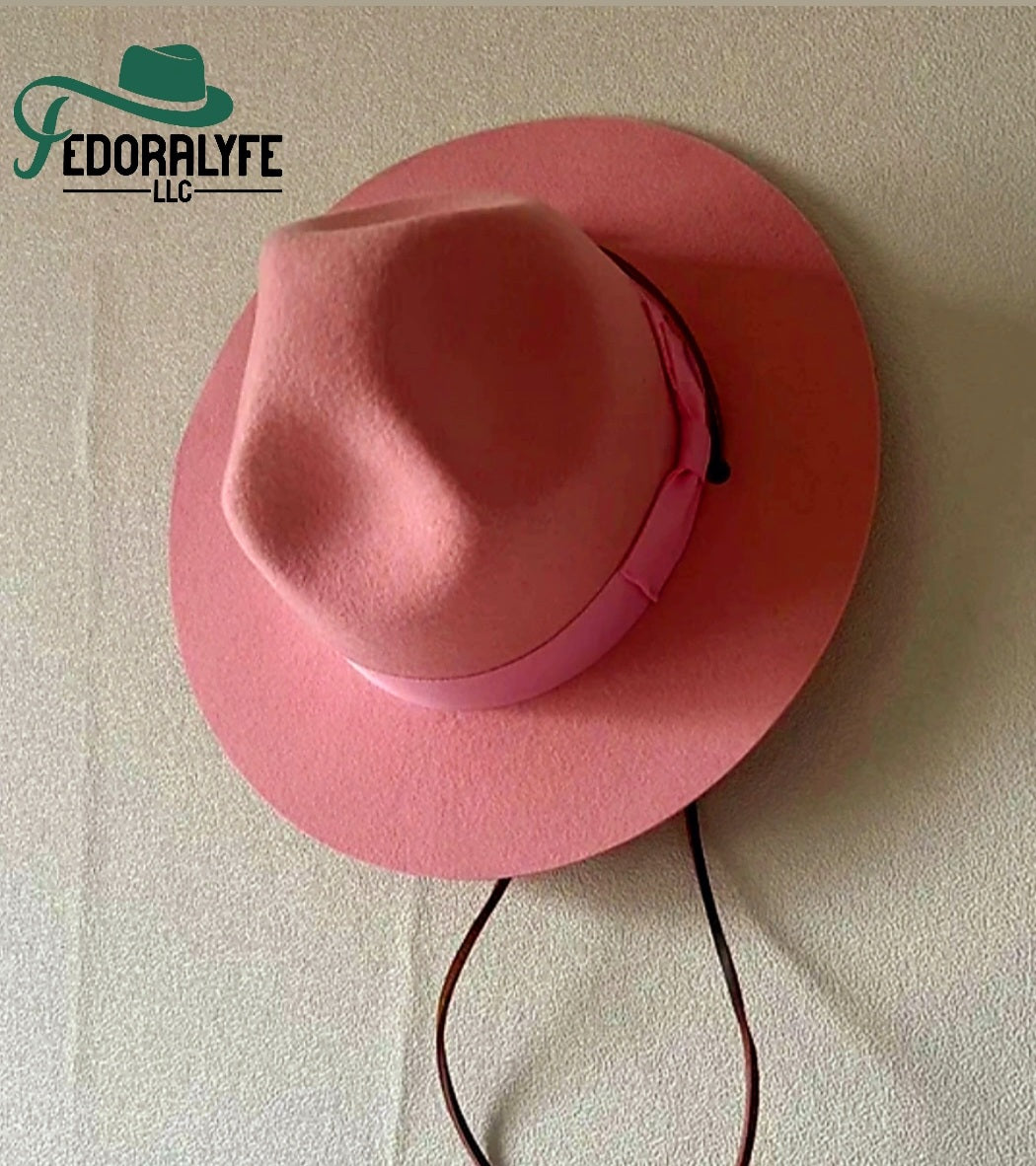 PINK MOUNTAIN CROWN FEDORA