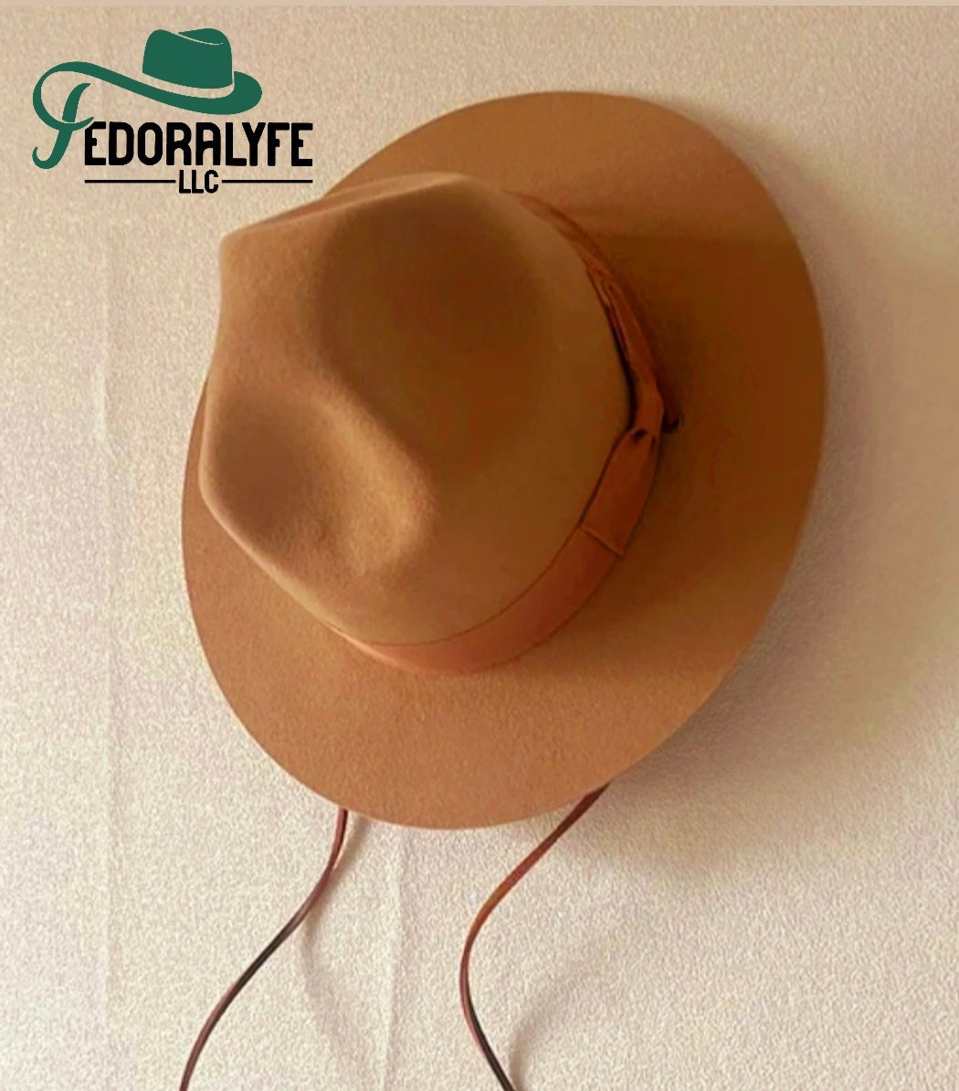 TAN MOUNTAIN CROWN FEDORA