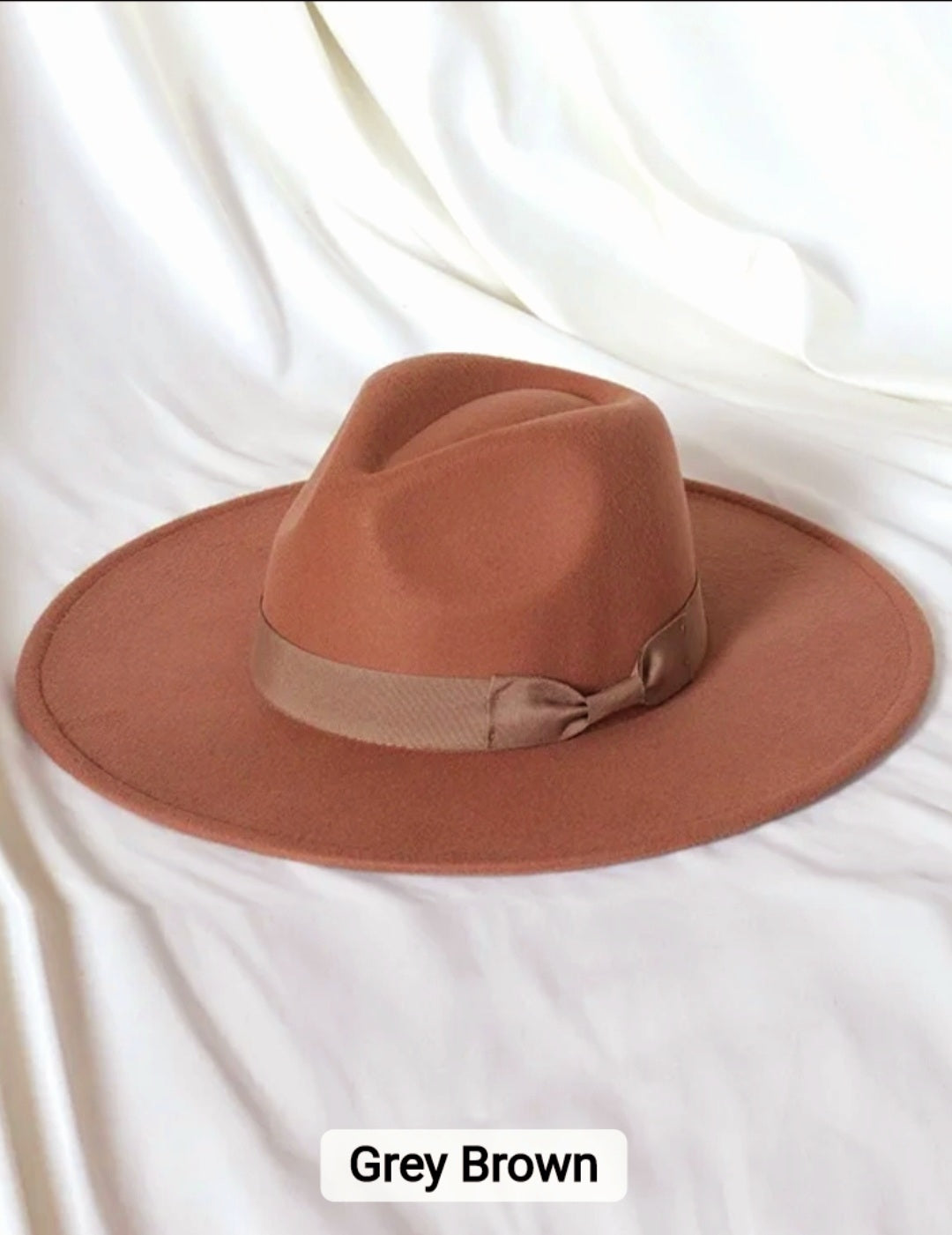 GREY BROW FEDORA HAT