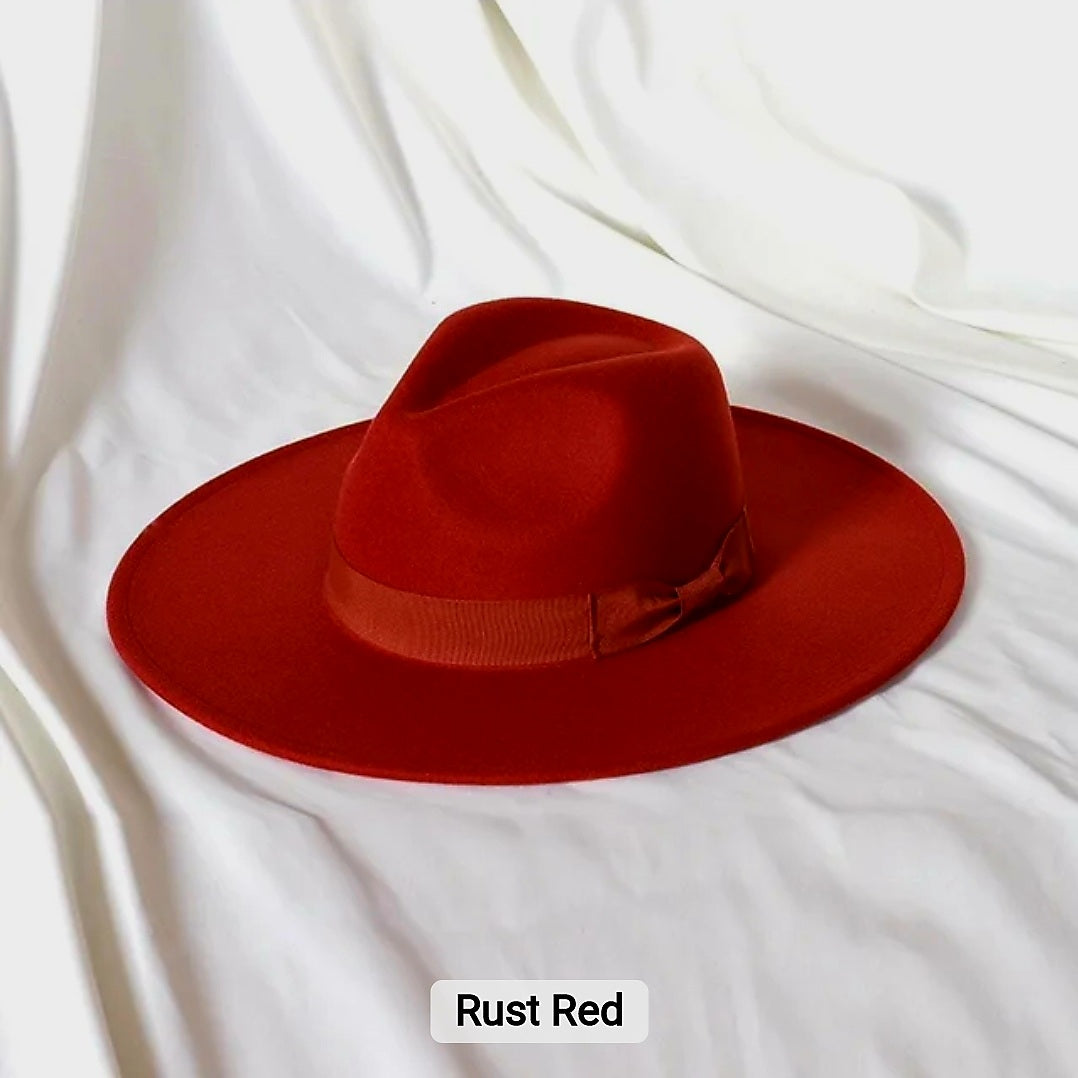 RED ( RUST) FEDORA HAT