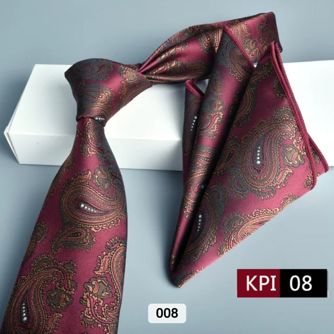 MULTI COLOR TIE AND POCKET SQAURE SET