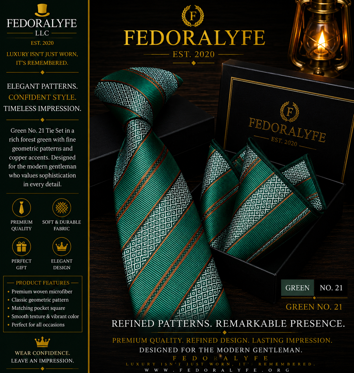 MULTI COLOR TIE WITH POCKET SQUARE