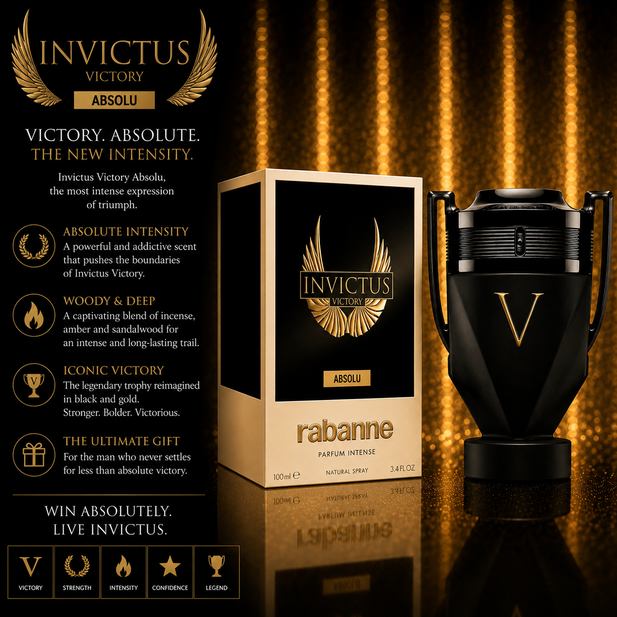 PACO RABANNE INVICTUS ABSOLU COLONGE