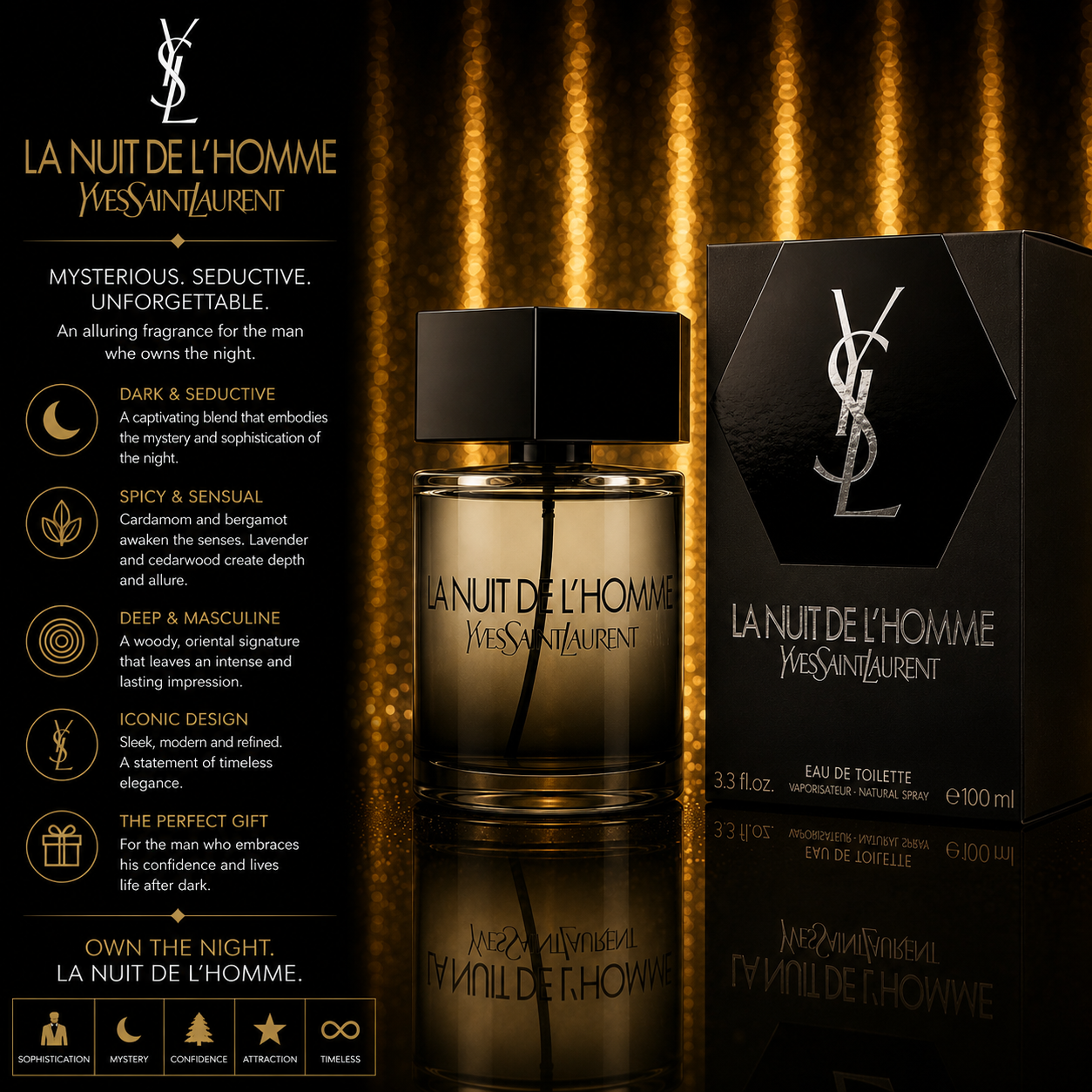 YVES LA NUIT DE L'HOMME EDP COLONGE