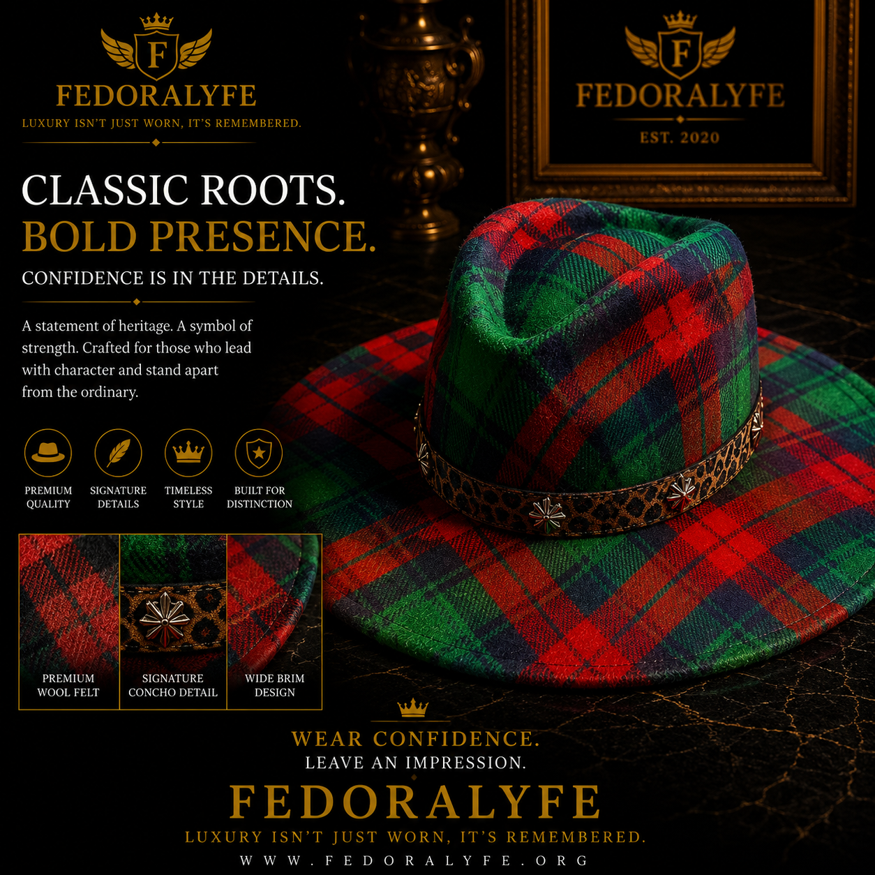MULTI COLOR WIDE BRIM FEDORA HAT