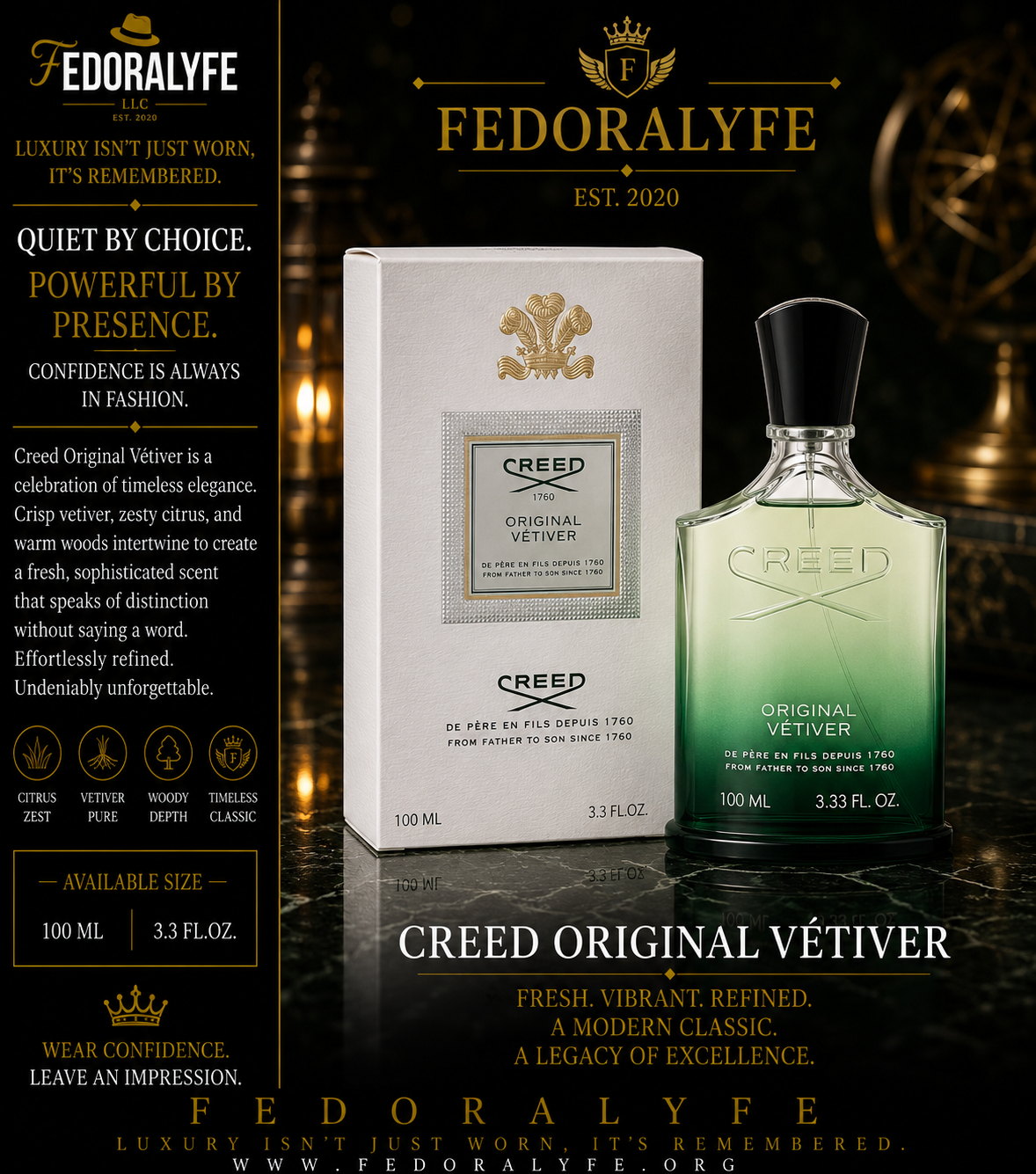 CREED ORIGINAL VETIVER COLONGE