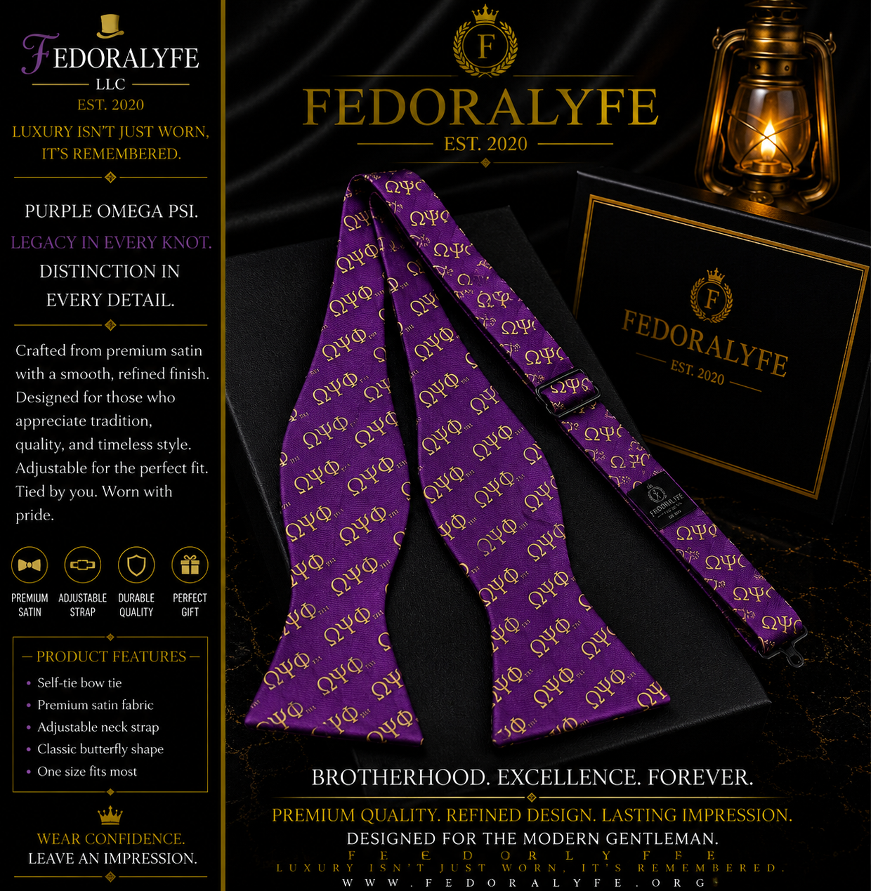 OMEGA PSI PHI ELEGANT BOWTIE