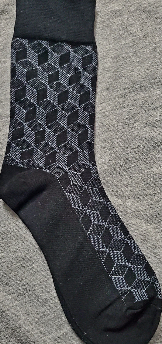 BLACK AND LIGHT GREY SOCKS