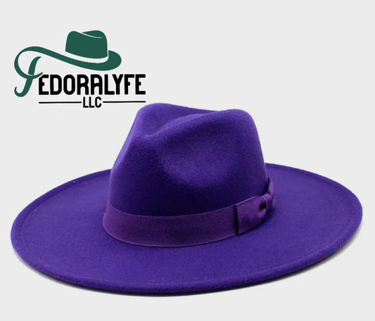 PURPLE FEDORA HAT