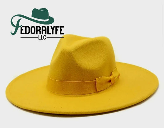 YELLOW FEDORA HAT