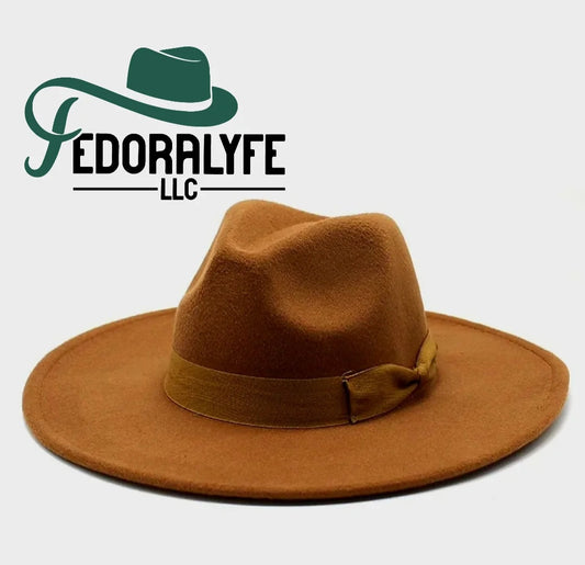KHAKI FEDORA HAT