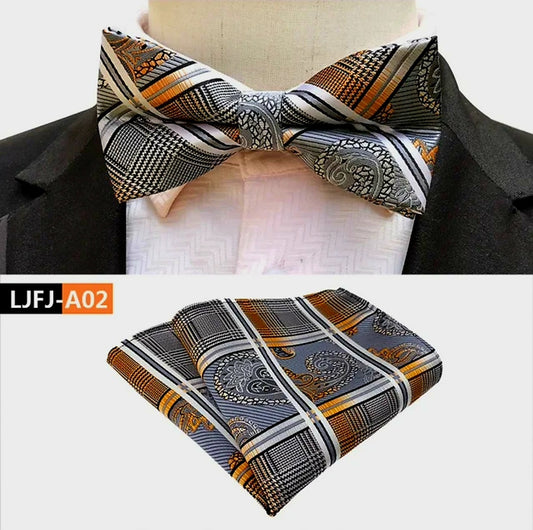 MULTI BOWTIE AND POCKET SQAURE SET