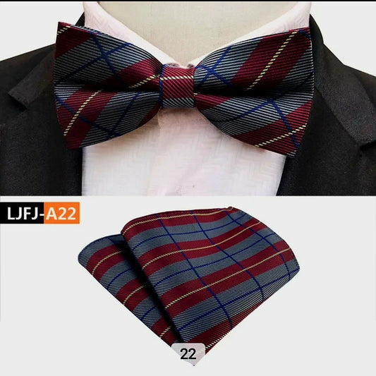 MULTI BOWTIE AND POCKET SQAURE SET
