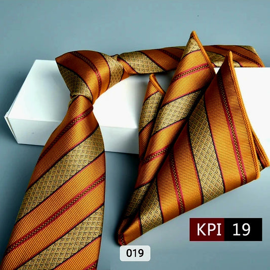 MULTI COLOR STRIPED TIE SET