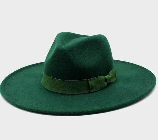 EMERALD GREEN FEDORA HAT