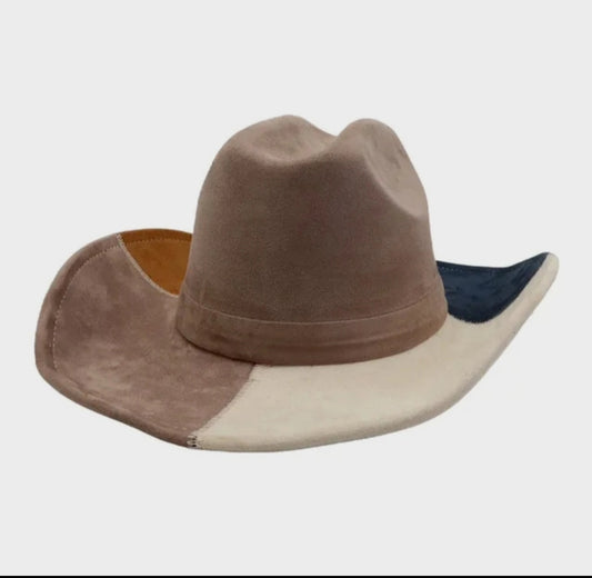 COWBOY SUEDE FEDORA TWO TONE