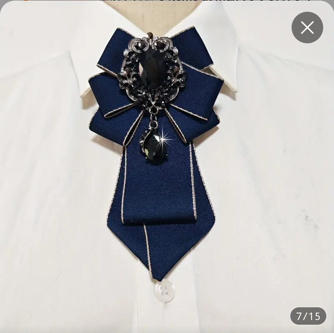 FASHIONABLE BOWTIE NAVY BLUE