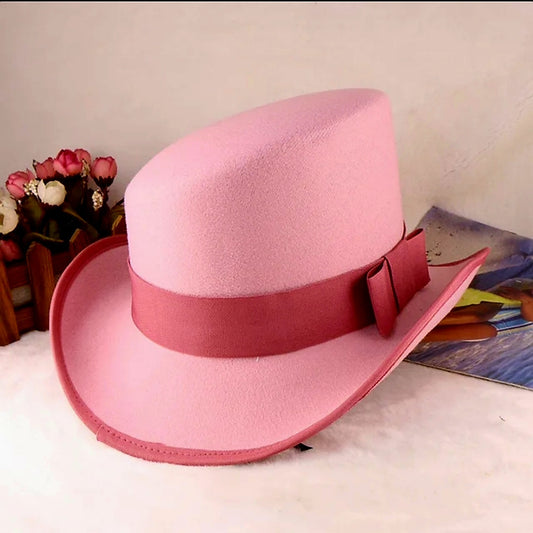 PINK ROYAL DERBY TOP HAT