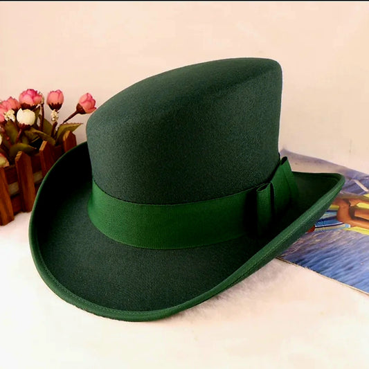 GREEN ROYAL DERBY TOP HAT