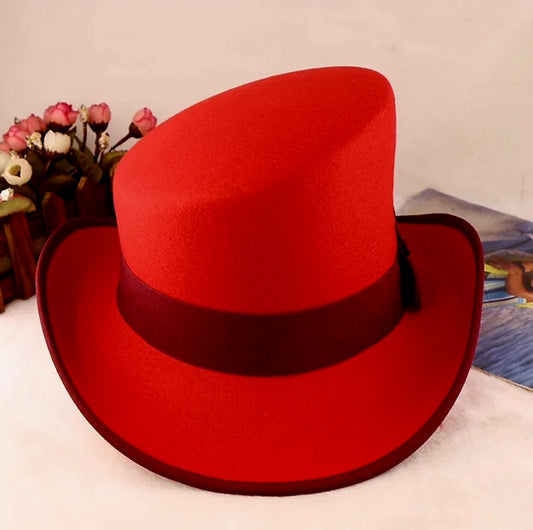 RED ROYAL DERBY TOP HAT