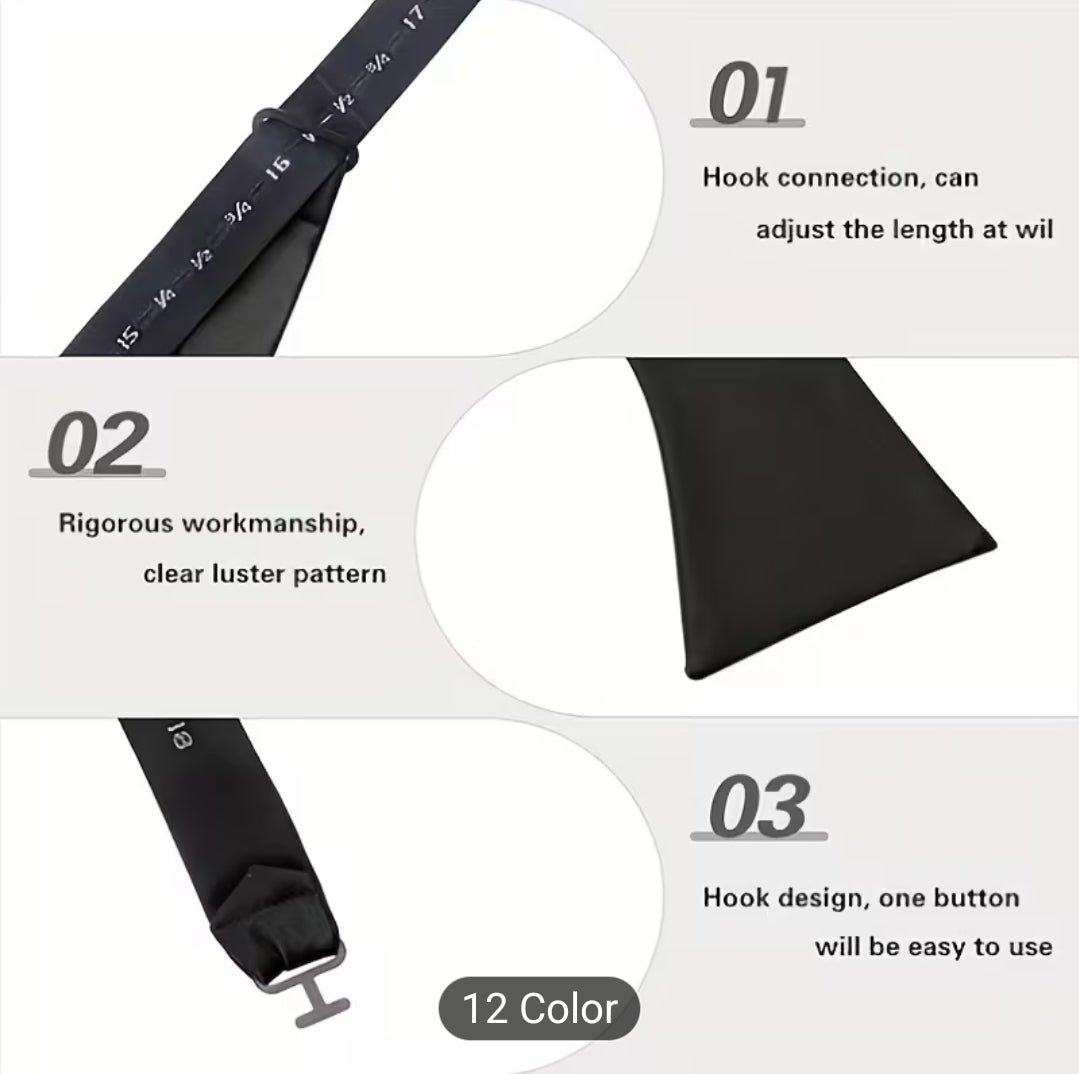 WHITE ELEGANT BOWTIE