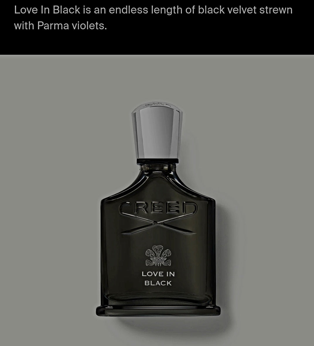 CREED LOVE IN BLACK PERFUME