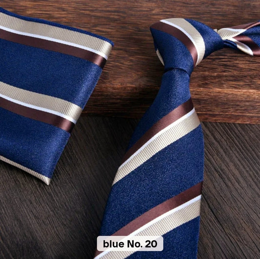 MULTIPLE COLOR STRIPED TIE SET