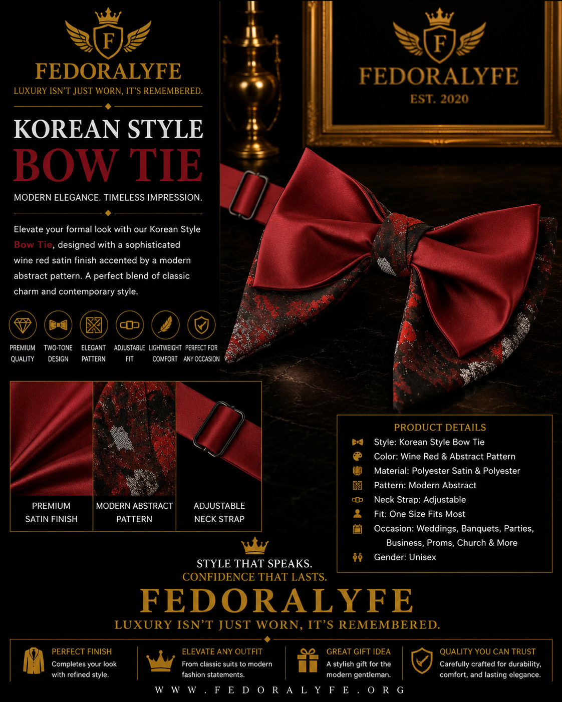 KOREAN STYLE DOUBLE BOWTIE