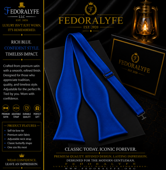 BLUE ELEGANT BOWTIE