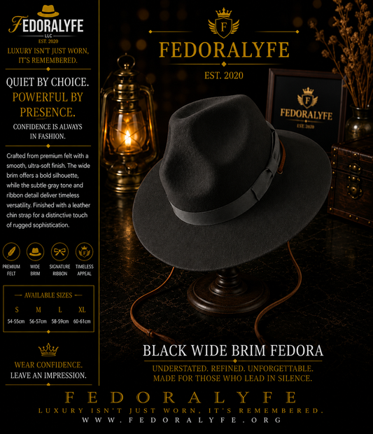 BLACK MOUNTAIN CROWN FEDORA