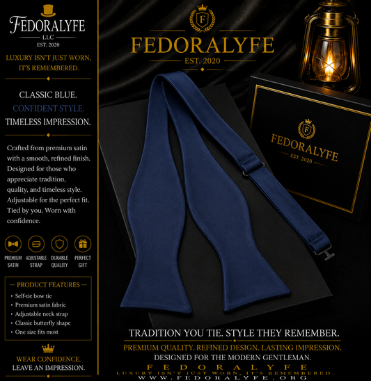 ROYAL BLUE ELEGANT BOWTIE