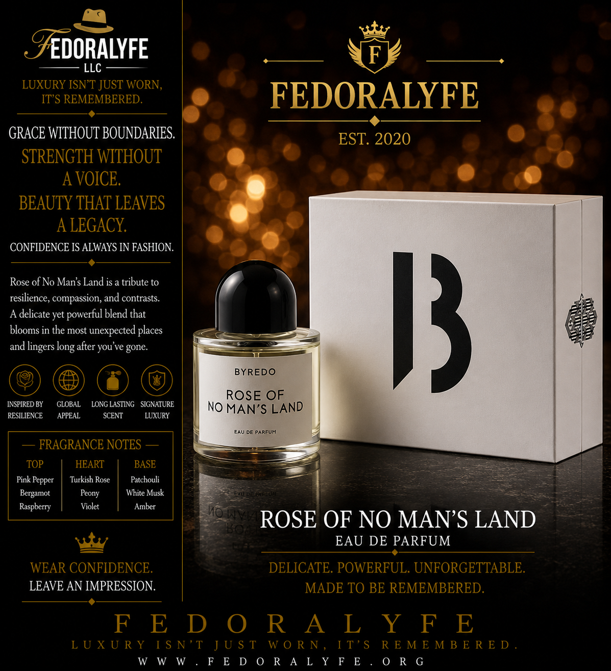 BYREDO ROSE OF NO MAN'S LAND COLONGE