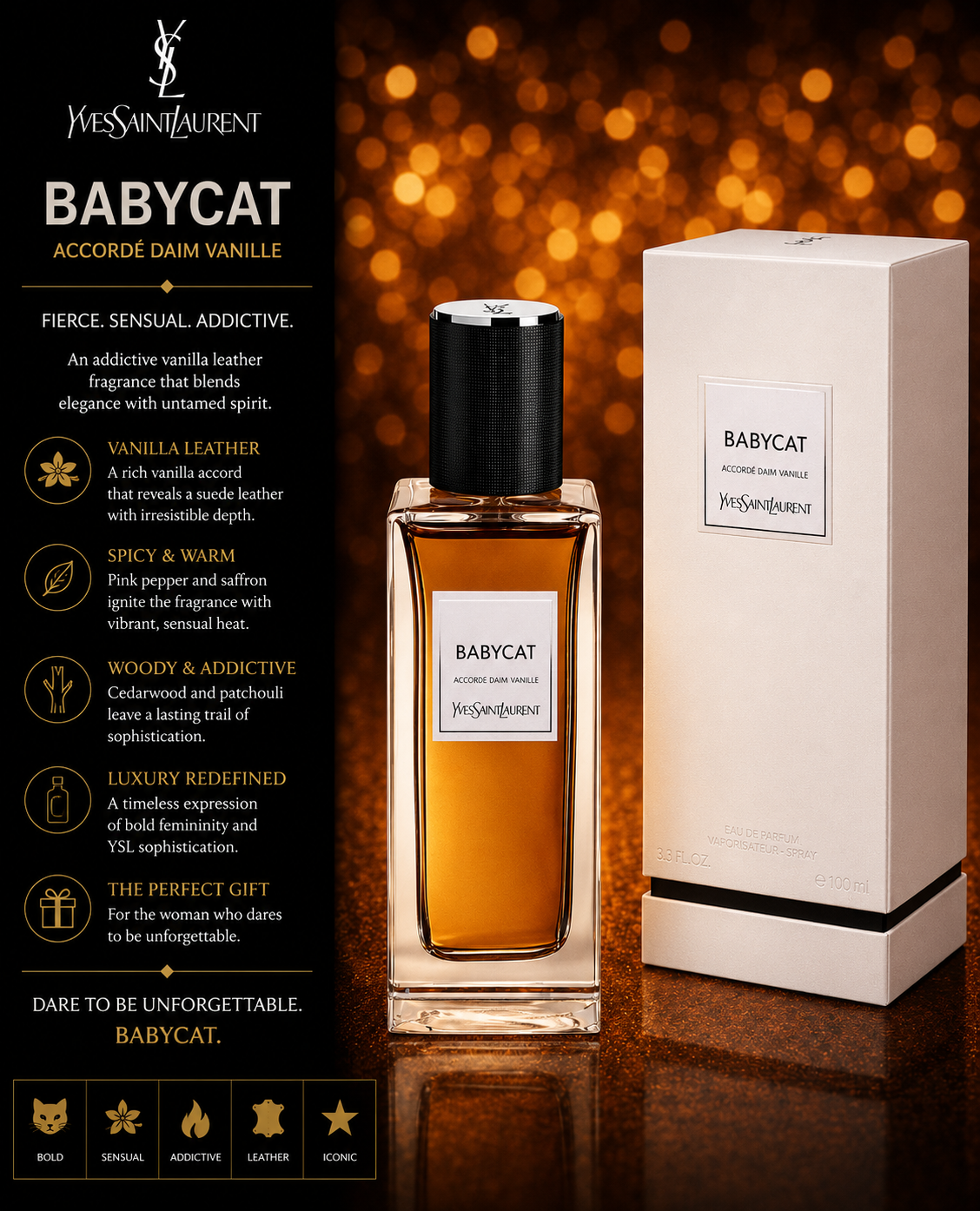 YVES SAINT LAURENT BABYCAT COLONGE