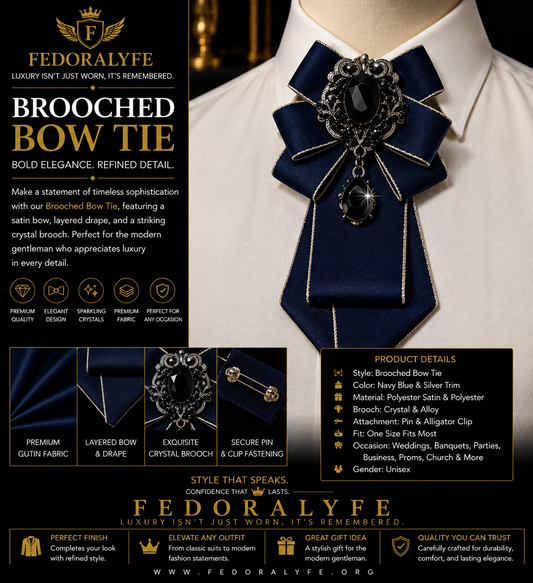 FASHIONABLE BOWTIE NAVY BLUE