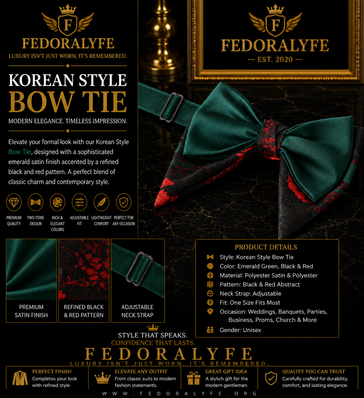 KOREAN STYLE DOUBLE BOWTIE