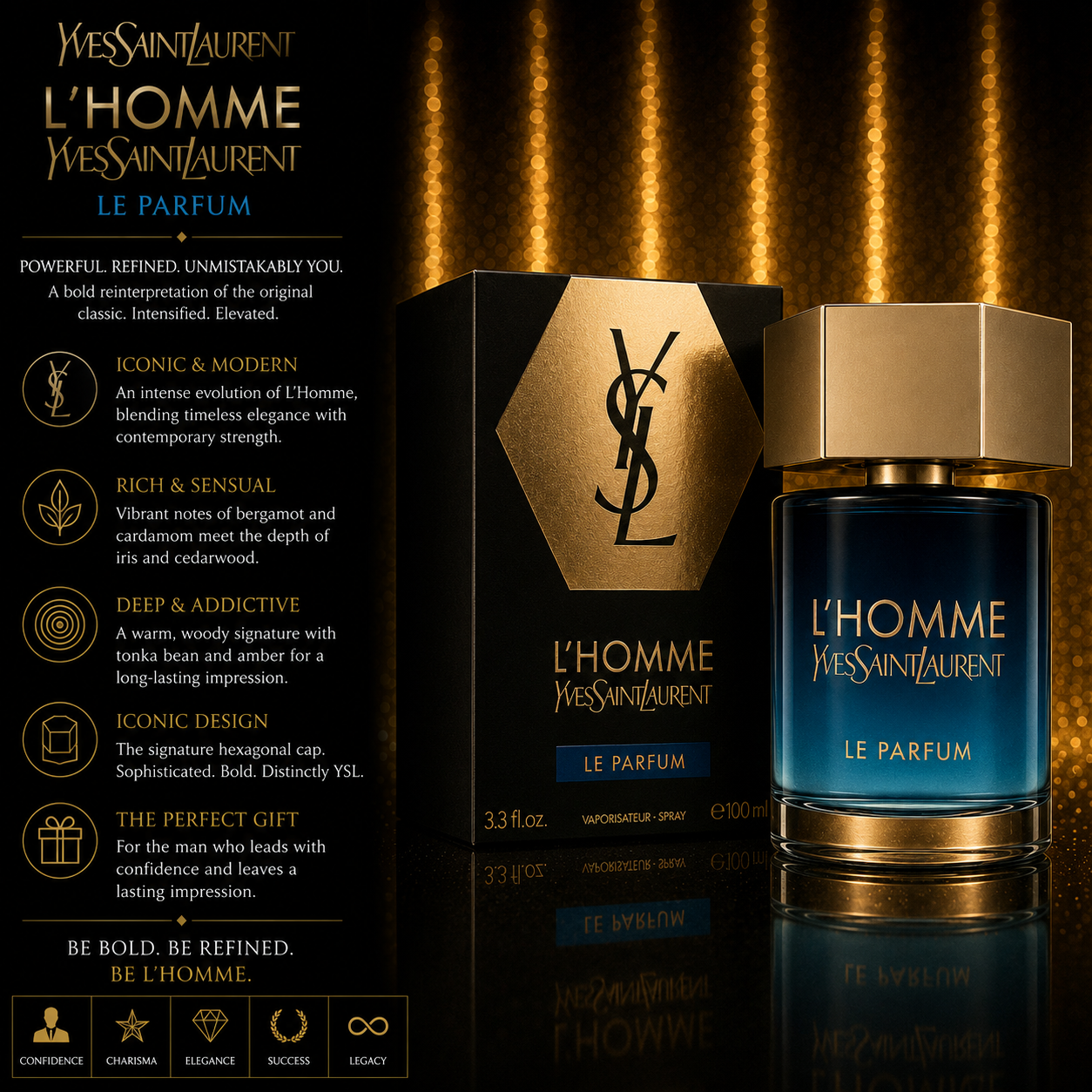 YVES YSL  L'HOMME LE PARFUM COLONGE