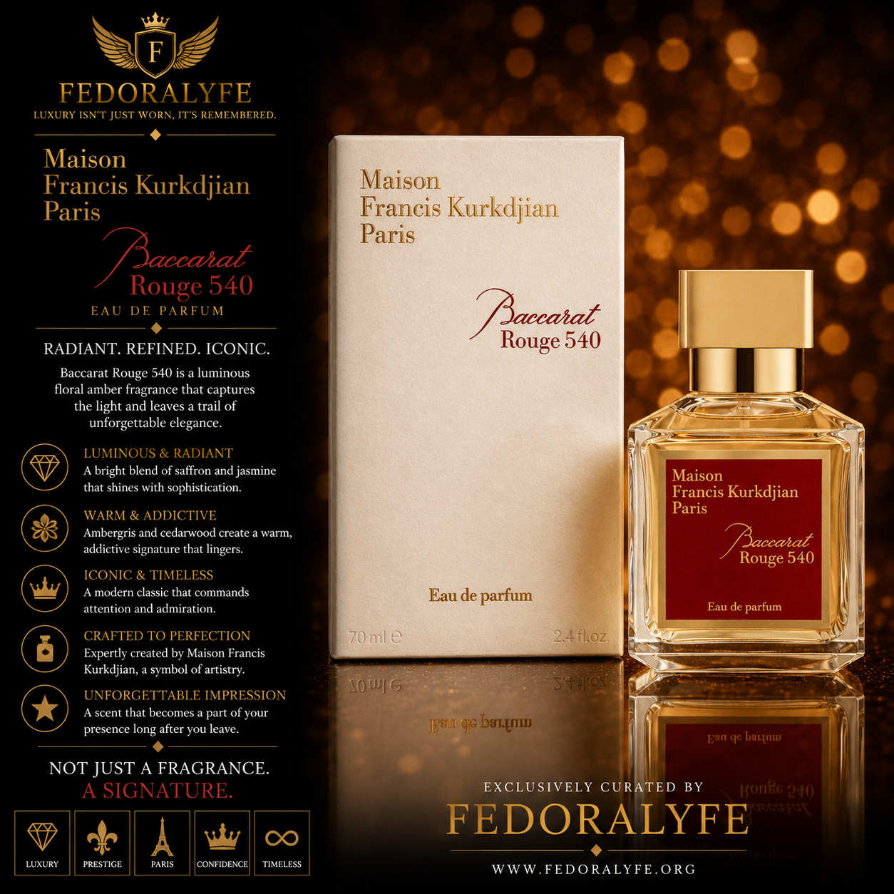 MAISON FRANCIS KURKGJIAN BACCARAT ROUGE 540 EAU DE COLONGE
