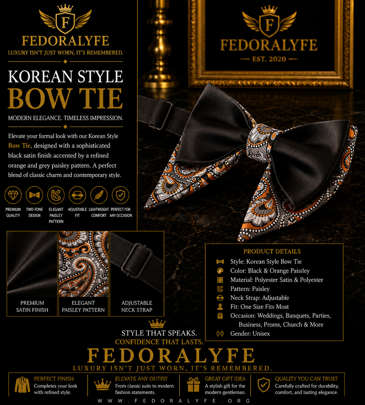 KOREAN STYLE DOUBLE BOWTIE