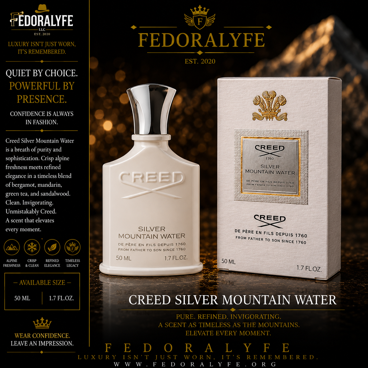 CREED SILVER MOUNTAIN WATER COLONGE