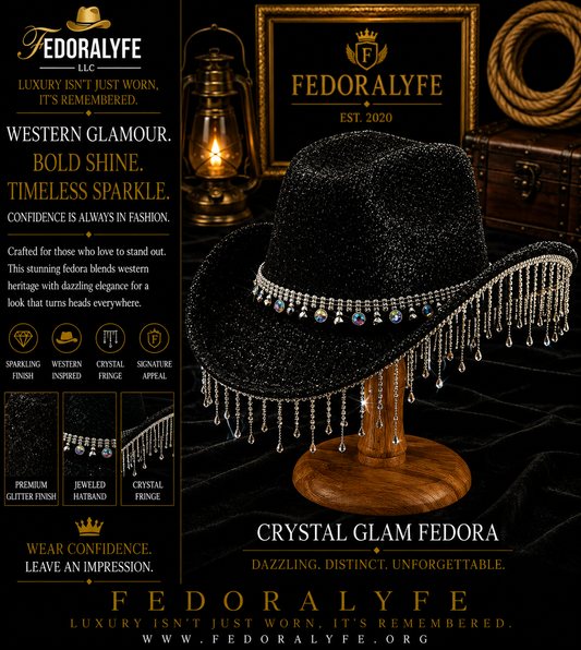 BLACK COWBOY HAT SEQUIN
