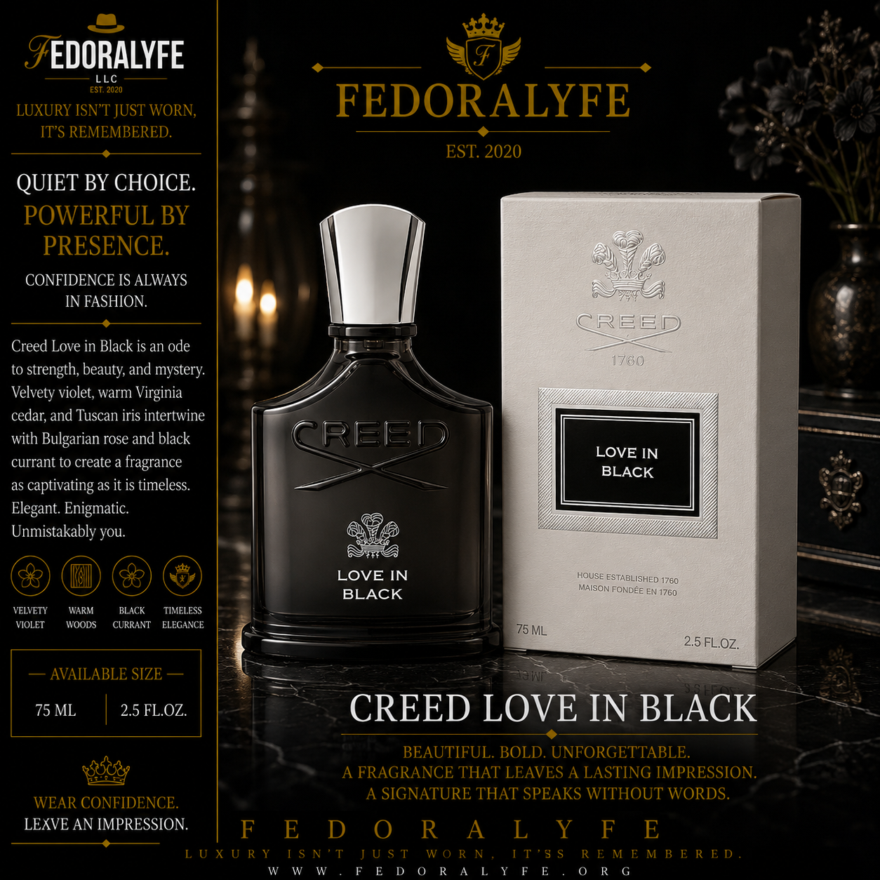 CREED LOVE IN BLACK PERFUME