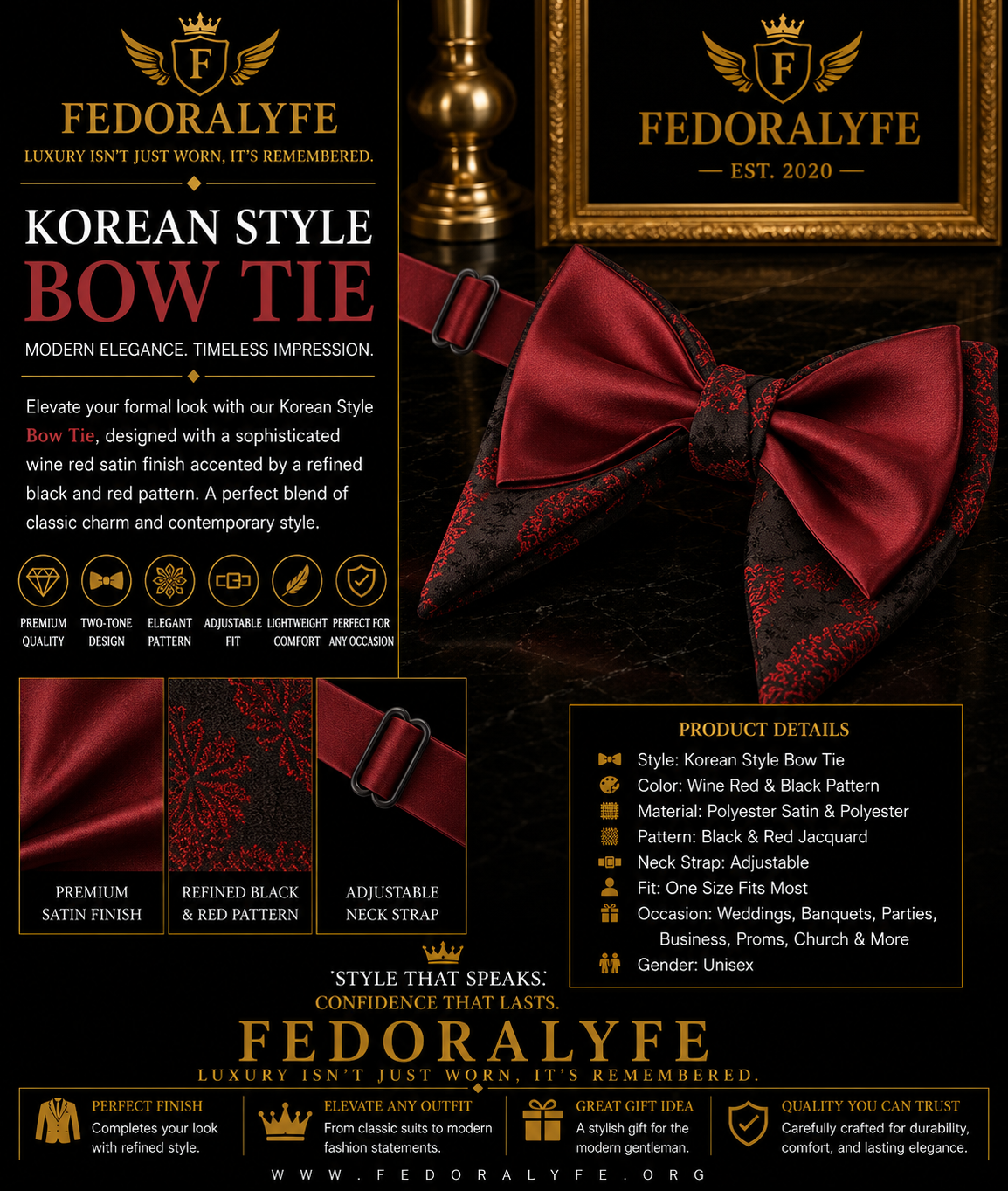 KOREAN STYLE DOUBLE BOWTIE