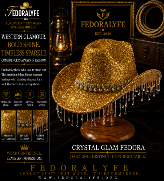 GOLD COWBOY HAT SEQUIN