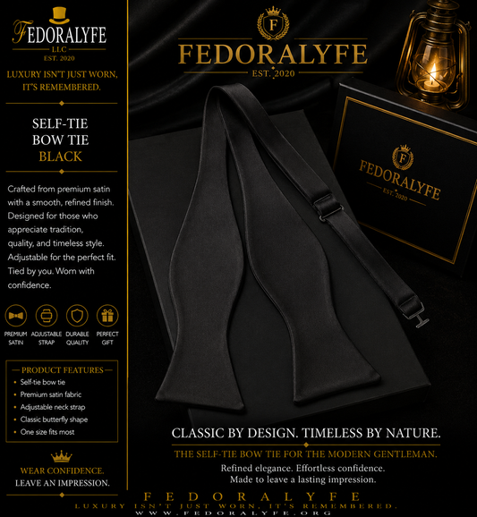 BLACK ELEGANT BOWTIE