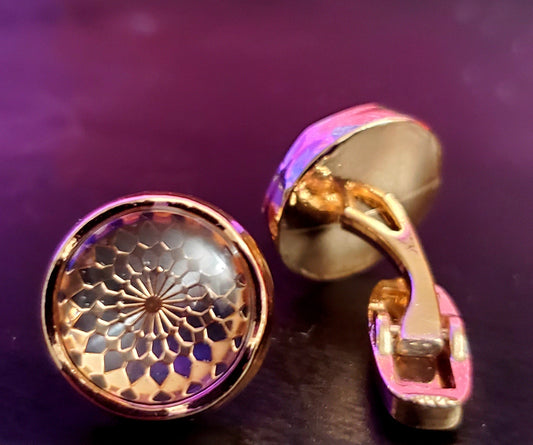 GOLD METAL CUFFLINKS