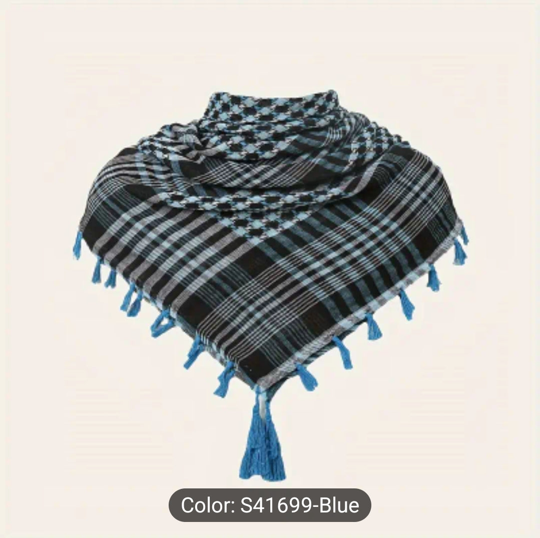 KEFFIYAH SCARF TURQUOISE